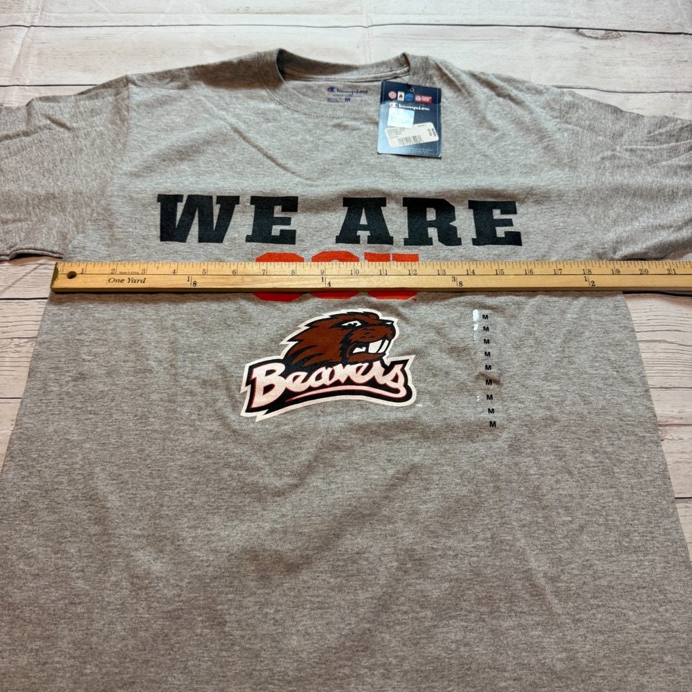 NWT Oregon State University OSU Beavers Gray T-Shirt‎ by Champion Men's Size M - Picture 5 of 10